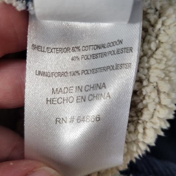 Mens Lee Faux Sherpa lined Heavy weight Thermal Waffle knit Henley Size XXL - Picture 6 of 7